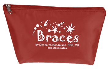 Orthodontic bag with gussets