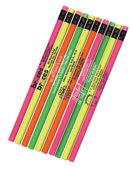 Neon School Pencil